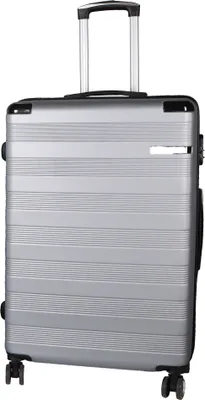 Image de Valise de voyage valise à coque dure Check-In valise L argent 77x50x29cm ABS plastique