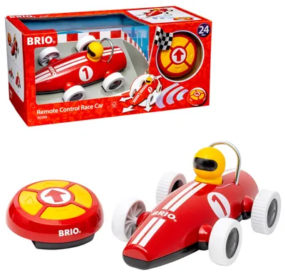 Produktbild von BRIO 30388 RC Rennwagen - Stylisher Rennwagen mit kindgerechter und intuitiver Fernbedienung - Empfohlen für Kinder ab 2 Jahren