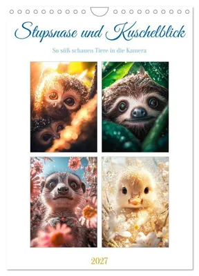 Produktbild von Stupsnase und Kuschelblick (Wandkalender 2027 DIN A4 hoch), CALVENDO Monatskalender