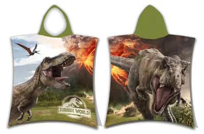 Immagine prodotto di Jurassic World poncho da bagno con cappuccio telo doccia telo mare 50x115cm