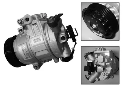 Produktbild von Klimakompressor 12 V R 134a Ø 110 mm VALEO passend für u.a. SEAT IBIZA