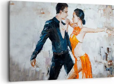 Produktbild von Bild auf Leinwand - Leinwandbild - tanzen sie - 120x80cm - Wand Bild - Wanddeko - Wandbilder - Leinwanddruck - Bilder - Kunstdruck - Wanddekoration - Leinwand bilder - Wandkunst - AA120x80-3772