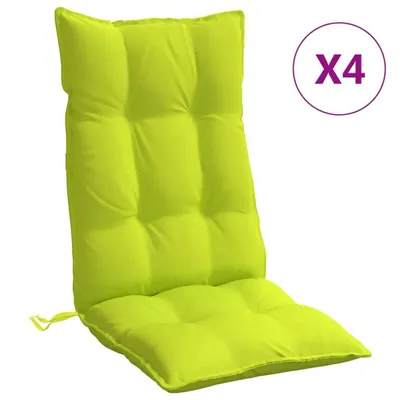 Produktbild von vidaXL Hochlehner-Auflagen 4 Stk. Knallgrün Oxford-Gewebe