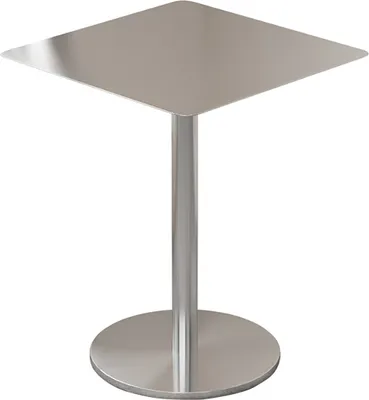 Produktbild von 360Home Gastronomiemöbel Edelstahl Bar Cafe Gewerblicher Tisch Bistrotisch 60x60x75cm
