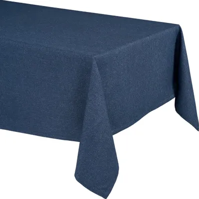 Produktbild von Elegante Tischdecke Edel Leinenoptik, Lina Tischdecke und Tischläufer, Farbe und Größe wählbar,Ozeanblau