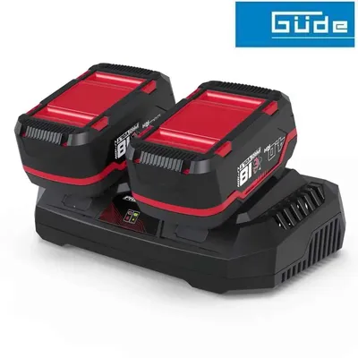 Produktbild von GÜDE Starterset System E³ Ladegerät + 18V E³ Akku 4.0 Ah LGAP 18-3040