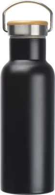 Produktbild von Doppelwandige Trinkflasche / aus Edelstahl / 500ml / Farbe: schwarz