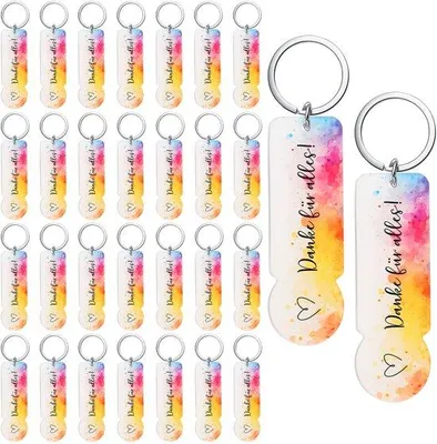 Produktbild von Geschenk für den Einkaufswagen - Abschiedsgeschenk mit Chip - 40 Stück - Metall - für den Supermarkt - Geschenkidee