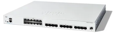 Produktbild von Cisco Catalyst 1300-24XTS - Switch - L3 - Smart - 24 x Gigabit Ethernet + 4 x 10 Gigabit SFP+ - an Rack montierbar - PoE+ (195 W)