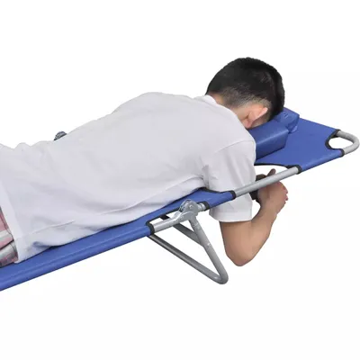 Zdjęcie produktu dla VidaXL 41481, Lounge, Obite siedzisko, Poliester, Niebieski, 120 kg, 580 mm