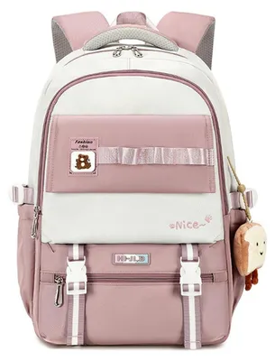 Produktbild von Schulrucksack Daypack Tagesrucksack Uni Wasserdicht Lila 36x22x48cm