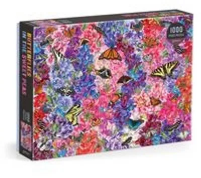 Obrázek produktu pro Galison Puzzle Motýli v sladkých hrášcích 1000 dílků