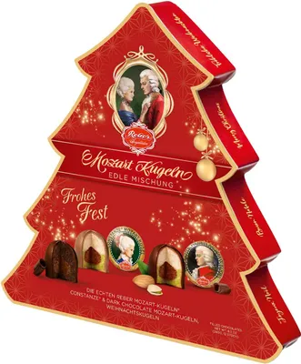 Produktbild von Reber Weihnachtsbaum, Mischung aus 12 Constanze & Mozart Kugeln