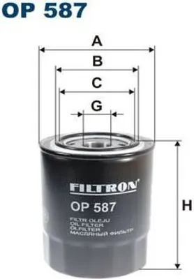 Obrázek produktu pro Olejový filtr FILTRON OP 587