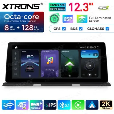Obrázek produktu pro Xtrons QGB23CISX, Android autorádio pro BMW řady 6 (F06, F12, F13) s systémem CIC, 12,3palcové displej