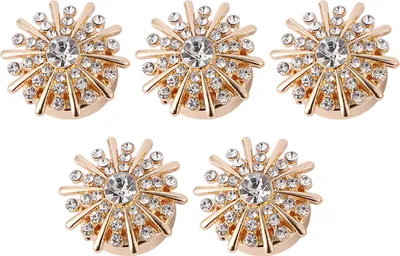 Produktbild von Stück Strass-Knopfabdeckungen, abnehmbare Hemdknopfclips, ausgefallene Knöpfe, Kleidermanschettenknöpfe, Schmuck, dekorative Knöpfe