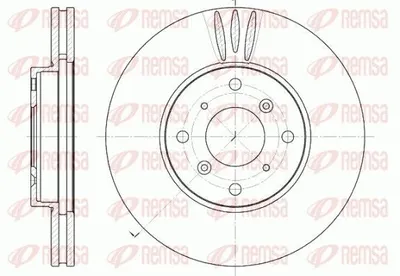 Produktbild von 2x REMSA Bremsscheibe 6641.10 vorne für HONDA ACCORD VI Coupe (CG) 282mm 47mm