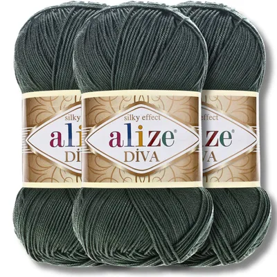 Produktbild von Alize 3x 100g Diva Wolle, Uni, Häkeln, Stricken (131)