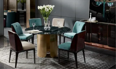 Obrázok produktu pre Jedálenský stôl 4 stoličky jedálenský set jedálenská skupina set moderný nábytok luxusný
