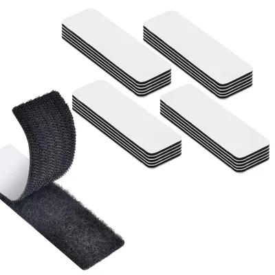 Produktbild von Klettband selbstklebend, extra stark, 12 Stück 3 x 10 cm, für Haushalt
