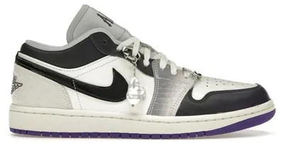 Obrázok produktu pre Nike Air Jordan 1 Low SE "Sail Cement Grey Black", Lila, Größe: 37,5