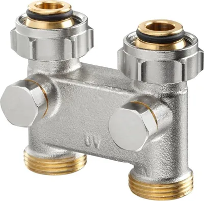 Obrázek produktu pro Oventrop Umlenkstück Durchgangsform, 3/4" ÜM x 3/4" AG