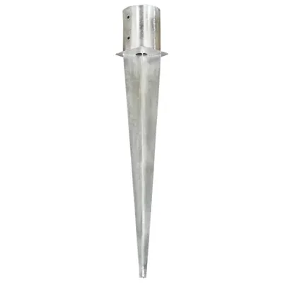 Produktbild von vidaXL Erdspieße 2 Stk. Silbern 12×91 cm Verzinkter Stahl
