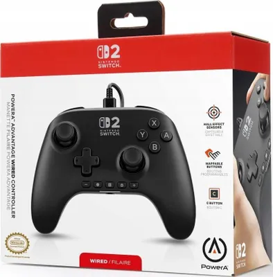 Zdjęcie produktu dla PowerA Advantage, Gamepad, Nintendo Switch 2, D-pad, Przycisk Home, Analogowa/Cyfrowa, Przewodowa, USB