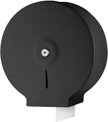 Productafbeelding van PromoHome® Papieren handdoekdispenser, roestvrij staal, design met kijkvenster – wandmontage zonder boren – geschikt voor gevouwen handdoeken tot 200 vellen