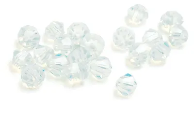 Produktbild von Vintageparts Glasschliffperlen Bicone Opalit 3,5 mm, 20 Stück
