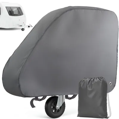 Produktbild von Deichselabdeckung Deichselschutz Wohnwagen - Wasserdicht und UV-beständig - 92 x 60 cm - Grau - Für Wohnwagen und Anhänger