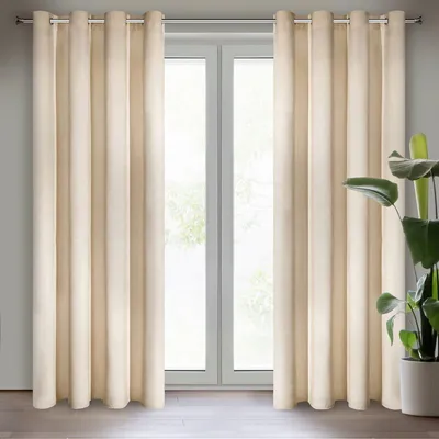 Produktbild von Vorhang RIA beige 140x250 cm  Ösen 10