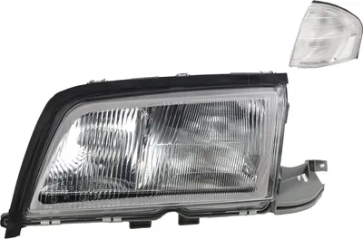 Imagen del producto de Faro halógeno para Mercedes W202 Clase C, compatible con bombillas H7 y H1, lado izquierdo, incluye intermitentes