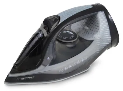 Produktbild von Esperanza EHI011 Dampfbügeleisen, Keramiksohle, Grau/Schwarz, 2600 W