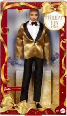 Obrázek produktu pro Barbie Vánoční Ken blond 2025 JGK55