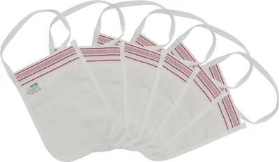Produktbild von Peeling Handschuh Kese Kelebek 12 Stk. dick, roter Rand