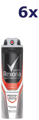 Produktbild von 6x Rexona Deospray Men Active Shield 150 ml