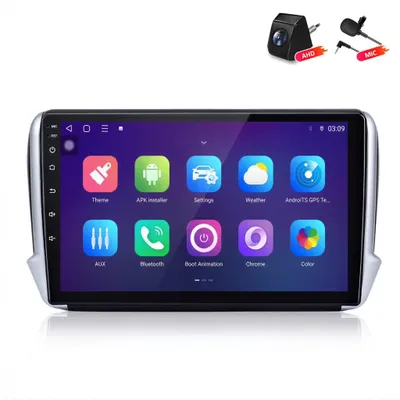Produktbild von 10 Zoll Android Autoradio für Peugeot 208 2008 2012-2018 Wireless CarPlay Android Auto 8-Core 6+128GB DSP 4G LTE Rückfahrkamera GPS