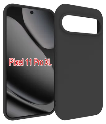 Productafbeelding van MobyDefend Hoesje - Geschikt voor Google Pixel 11 Pro XL  -  TPU Backcover - Mat Zwart