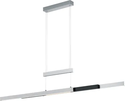 Obrázek produktu pro Závěsné LED svítidlo TRAJAN černo-stříbrné výškově nastavitelné se stmívačem TOUCH