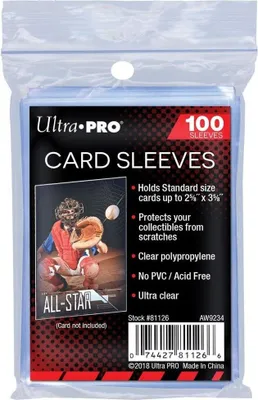 Produktbild von Ultra Pro Sleeves 100er Klar - 1 Packung