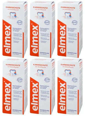 Image de Elmex eau dentaire anti-carie pack de 6 2400ml