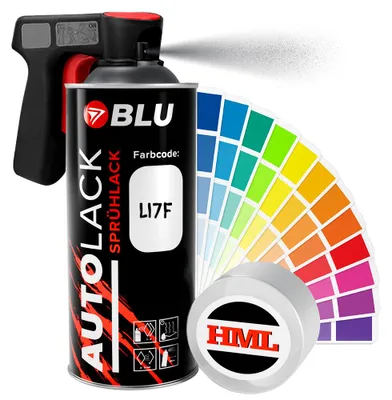 Produktbild von BLU Spraydosen LI7F grau uranogrey basislack spray autolack für VW