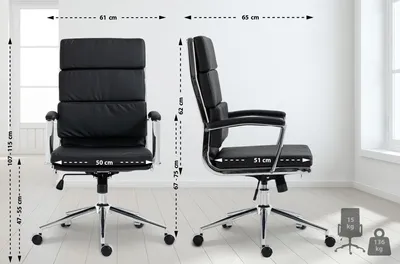Produktbild von Bürostuhl HLO-CP168 Kunstleder  schwarz