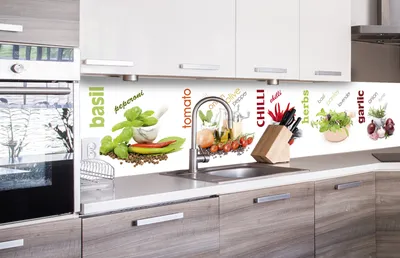 Produktbild von Küchenrückwand Folie selbstklebend GEWÜRZ 260 x 60 cm - Klebefolie - Dekofolie - Spritzschutz für Küche -