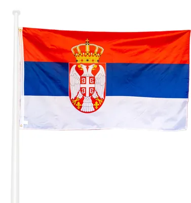 Serbien Flagge 90 x 150 cm, wetterbeständig, mit 2 Metallösen