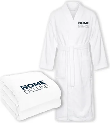 Zdjęcie produktu dla HOME DELUXE - Zestaw do sauny NOA - rozmiar L - składający się z: 1x ręcznik do sauny 40 x 70 cm, 1x ręcznik do sauny 70 x 140 cm, 1x szlafrok