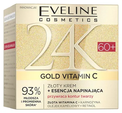 Produktbild von Eveline Cosmetics 24K Gold Vitamin C – feuchtigkeitsspendende, beruhigende Gesichtscreme