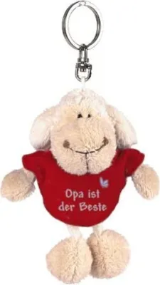 Produktbild von NICI Plüschanhänger - Schaf »Opa ist der Beste« (weiß, 10cm)