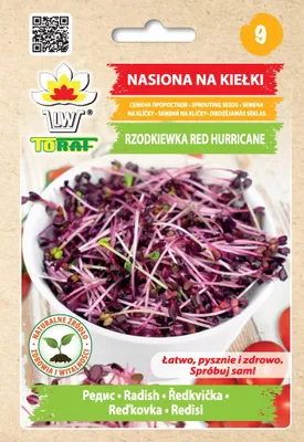 Obrázek produktu pro Ředkvička Red Hurricane-semínka na klíčení 10g 10 g BIOMISKA